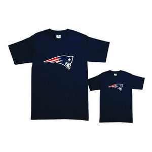 Pkt Playeras Patriotas New England Tipo Nfl Papa E Hijo