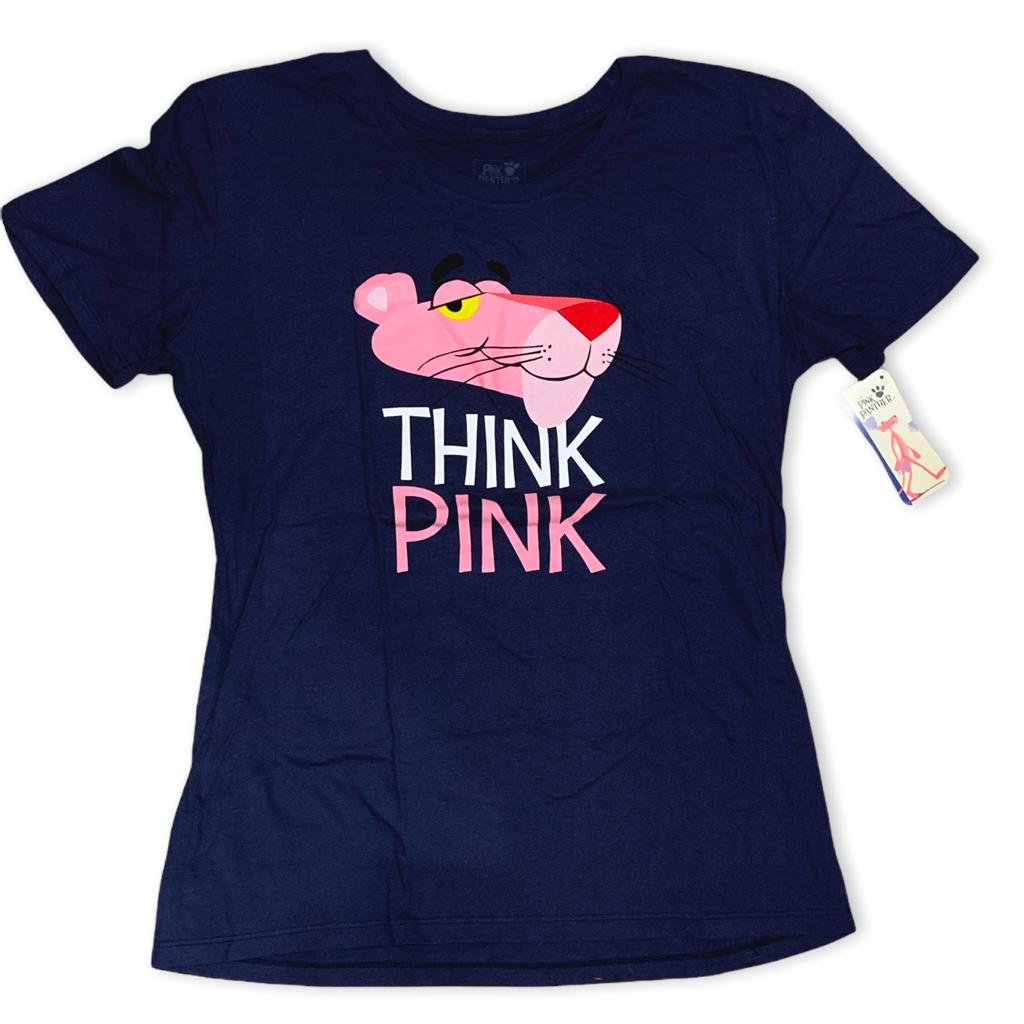 Pantera Rosa Playera Blusa Pink Panther Think Pink