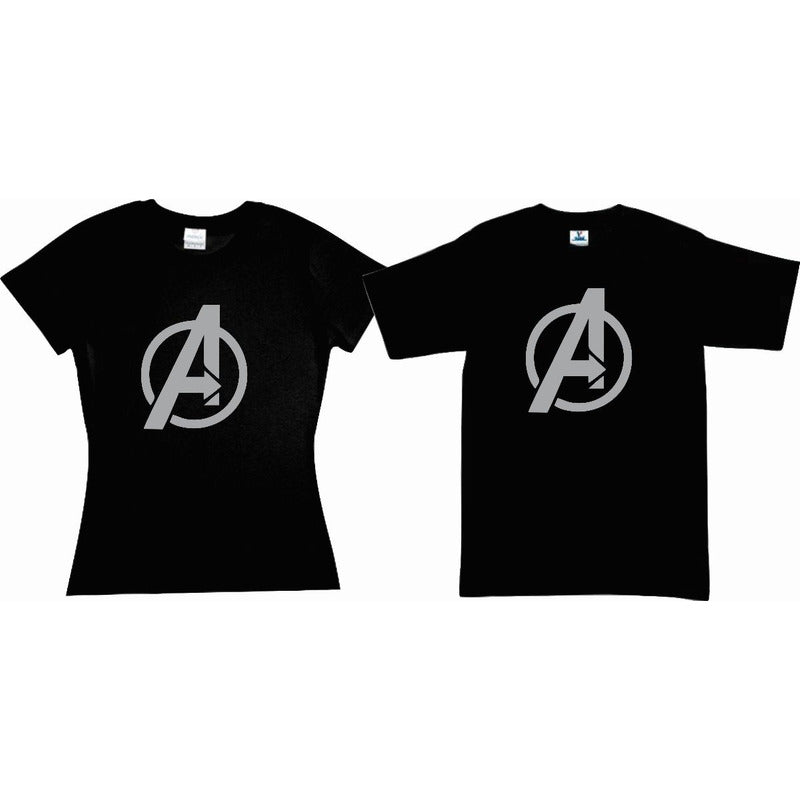Pkt 2 Playeras Avengers Pareja Novios Endgame