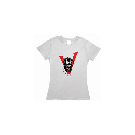 Playera Venom 1 Blanco Marvel Dama