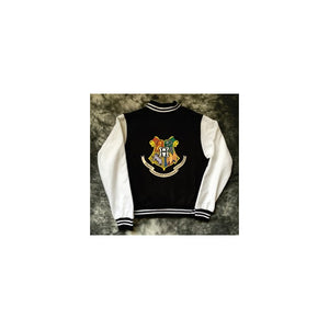 Chamarra Hogwarts Harry Potter Universitaria Con Logo Frente