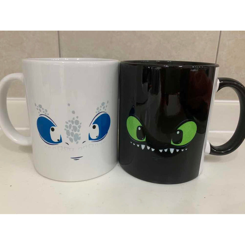 Pkt 2 Tazas Chimuelo Furia Nocturna Y Furia Luminosa
