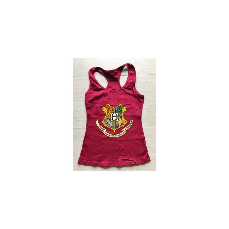 Playera Escudo De Hogwarts Vino