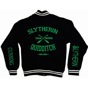 Chamarra Slytherin Harry Potter Tipo Universitaria Deluxe