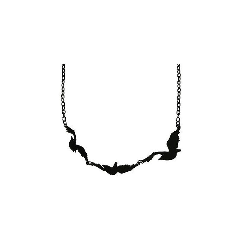 Collar Tatuaje De Tris Cuervos Divergente Leal