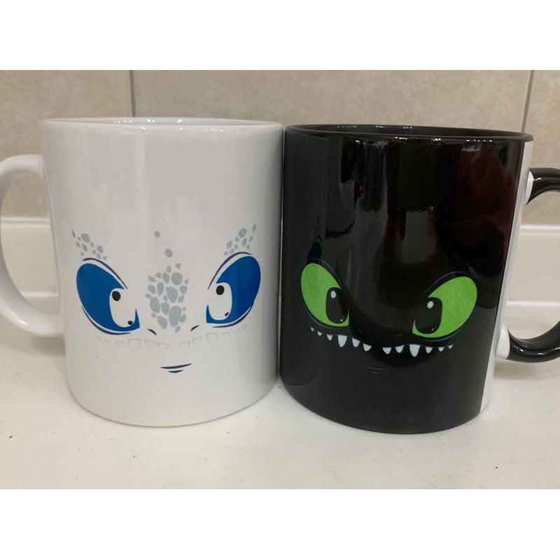 Pkt 2 Tazas Chimuelo Furia Nocturna Y Furia Luminosa