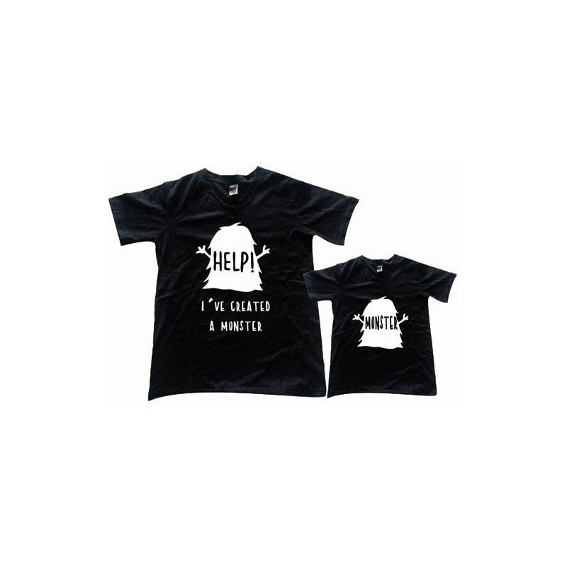 Set Mamá E Hijo Duo Playeras Monster Día Del Padre Xxl