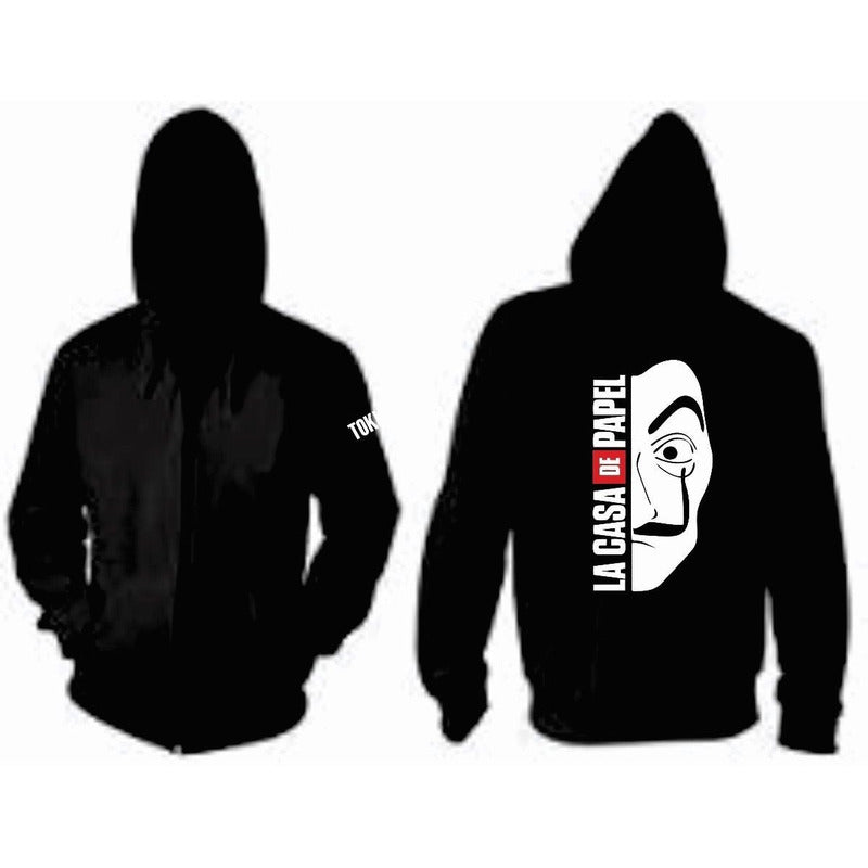 Sudadera La Casa De Papel Picaso Mod Mcr Abierta Neg