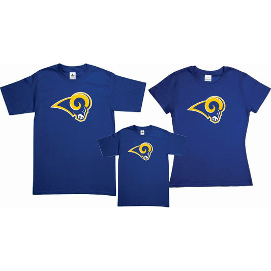 Pkt 3 Playeras Rams Tipo Nfl Papa E Hijo Los Angeles Rey 1