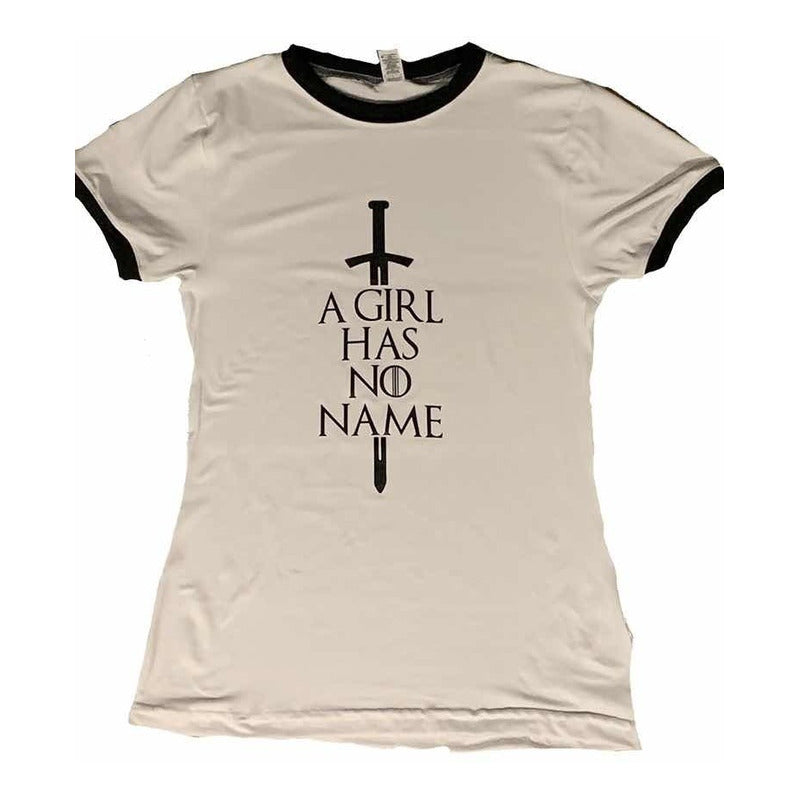 Playera Game Of Thrones Arya A Girl Has No Name Stark Bco
