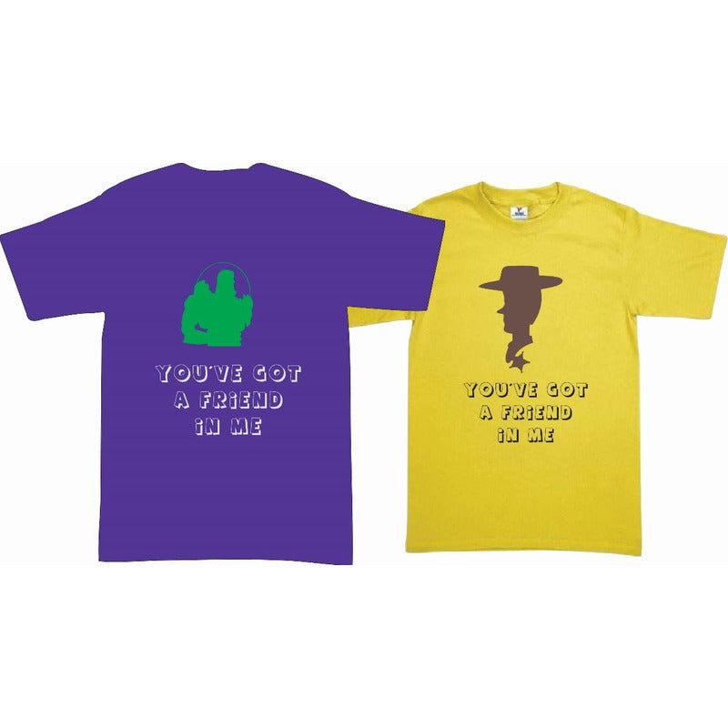 Pkt Playeras Toy Story Amistad  Woody Buzz San Valentin
