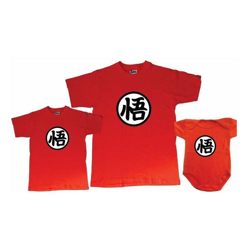 Dragon Ball Pkt 2 Playeras Papa E Hijo Duo Dia Del Padre