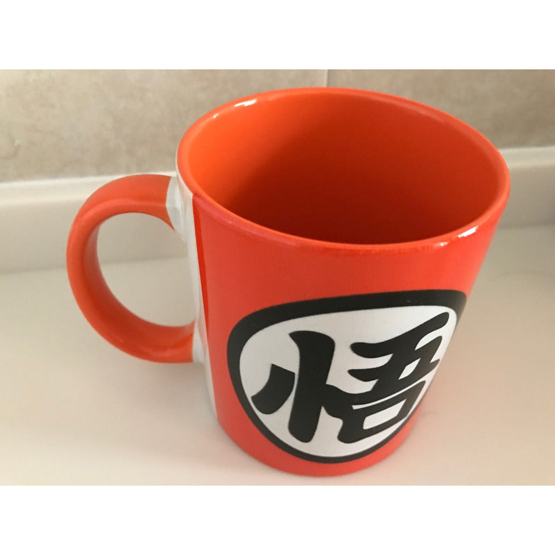Taza Dragon Ball Interior Naranja Ceramica