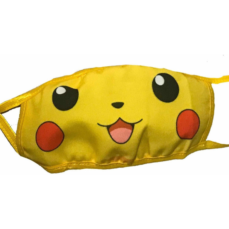 Cubrebocas Pikachu Anime Kawaii Tapa Bocas Tela Pokemon