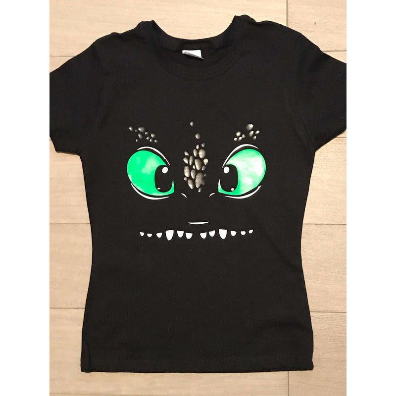 Pkt 4 Playeras Chimuelo Como Entrenar A Tu Dragon Toothless
