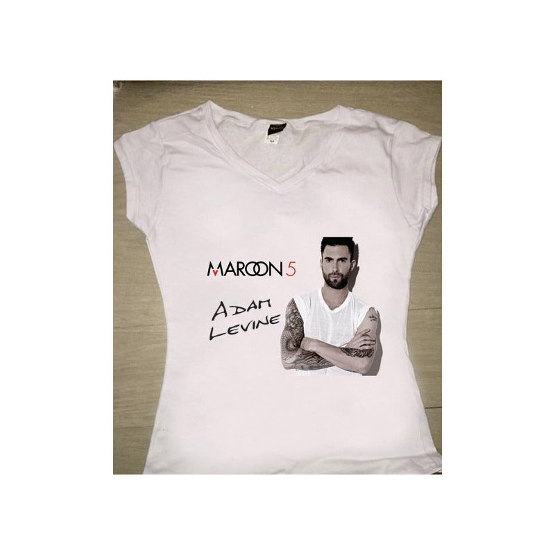 Playera Adam Levine Maroon 5 Varios Diseños Concierto Mexico