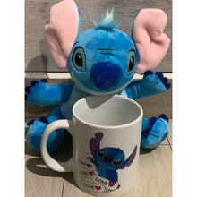 Cargar imagen en el visor de la galería, Set Stitch Peluche Y Taza Novios Regalo San Valentin
