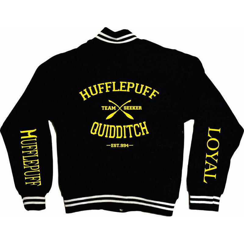 Chamarra Hufflepuff Harry Potter Tipo Universitaria Deluxe