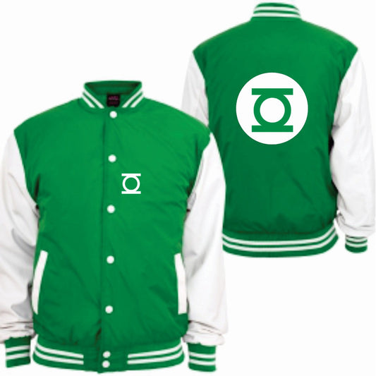 Chamarra Linterna Verde Dc Comics Tipo Universitaria