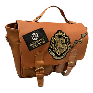 Mochila Harry Potter Hogwarts Mini Portafolio Bolso Quidditch Plataforma 9 3/4 Bolsa Camel