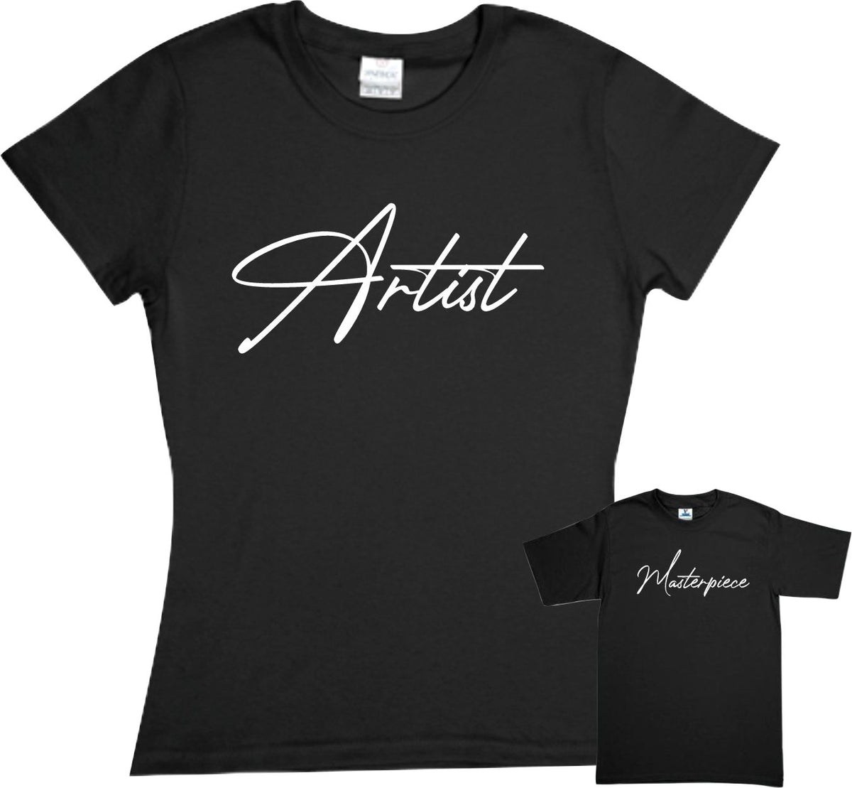 Set 2 Playeras Artist Masterpiece Dia de las Madres Mamá e hijo Familia Evento Duo Mamá e Hija / hijo