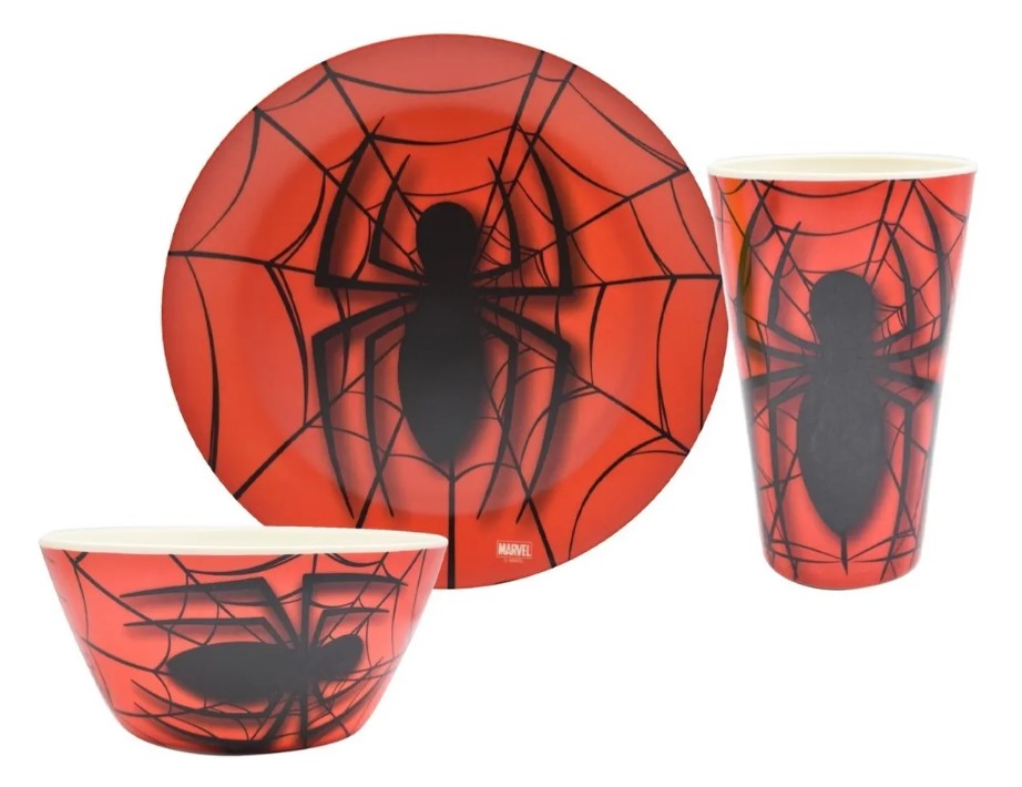 Vajilla Disney Marvel Spiderman Hombre Araña Bambú Colección