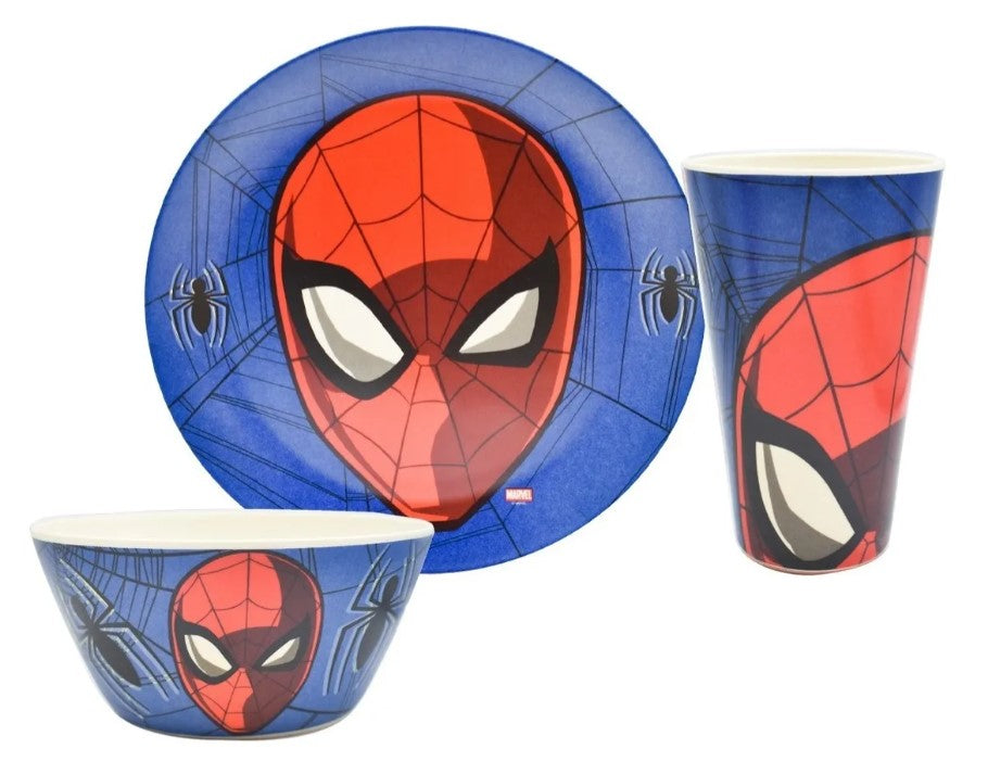 Vajilla Disney Marvel Spiderman Hombre Araña Bambú Colección