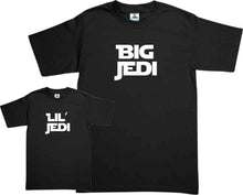 Cargar imagen en el visor de la galería, Set 2 Playeras Jedi Star Wars del Padre papa e hijo Dia del Padre Familia Evento Duo Papá e Hijo
