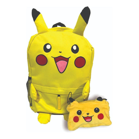 Pkt Detective Pikachu Escolar 2 Pzs Mochila Y Lapicera Pokem