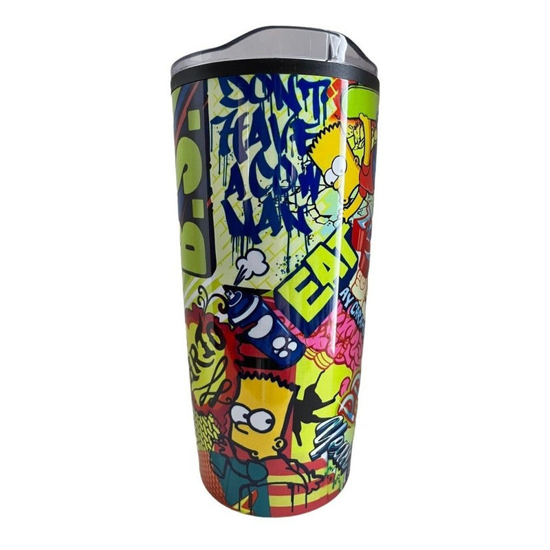The Simpsons Vaso Termo Doble Capa Acero Inoxidable 450 Mls