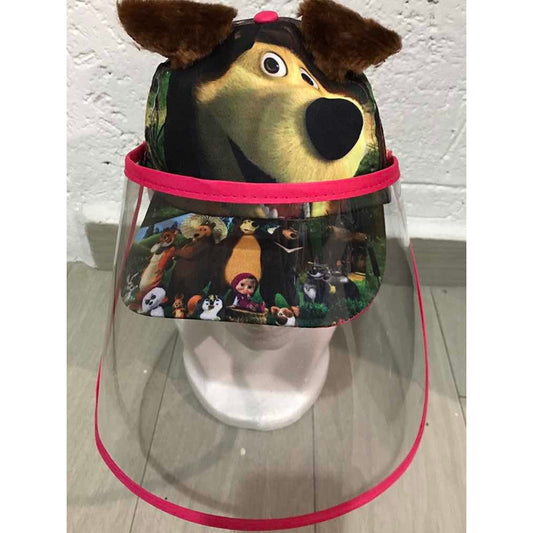 Gorra Masha Y El Oso Protecto Facial Cubrebocas Infantil