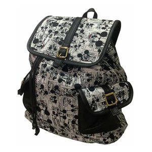 Mochila Mickey Mouse Slouch Bag Mini Backpack Newspaper