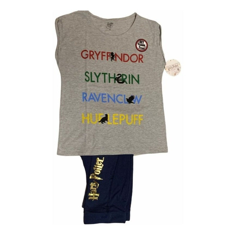 Harry Potter Pijama Hogwarts Gryffindor Slytherin Oficial