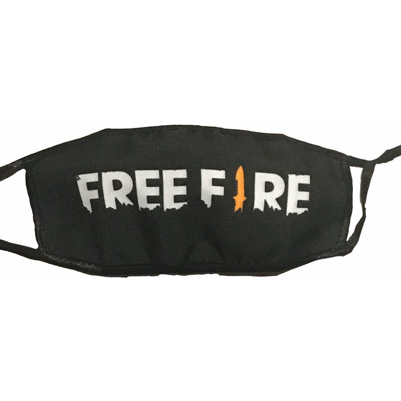 Cubrebocas Free Fire Tapa Bocas Tela Lavable Reutilizable