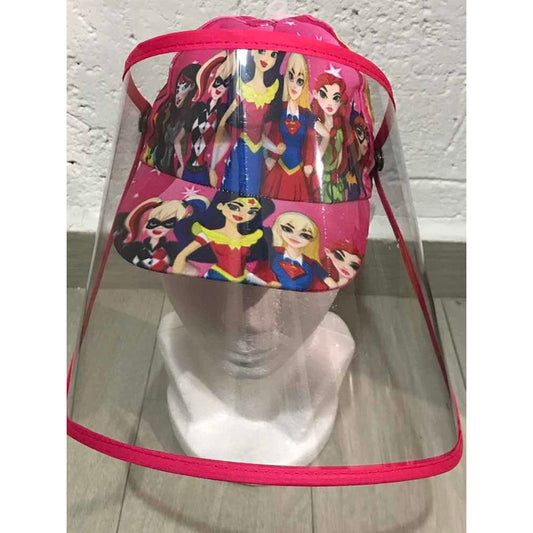 Gorra Dc Súper Héroe Girls Cubrebocas Protector Facial Niña