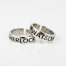 Cargar imagen en el visor de la galería, Sherlock Set Anillos Amistad / Pareja Sherlock &amp; Watson

