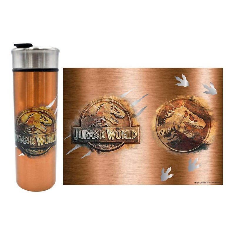 Termo Jurassic Park World Metalico Universal Studios Cafe