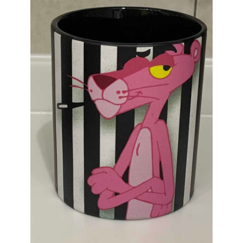 Taza Pantera Rosa Mágica Térmica Md Bck