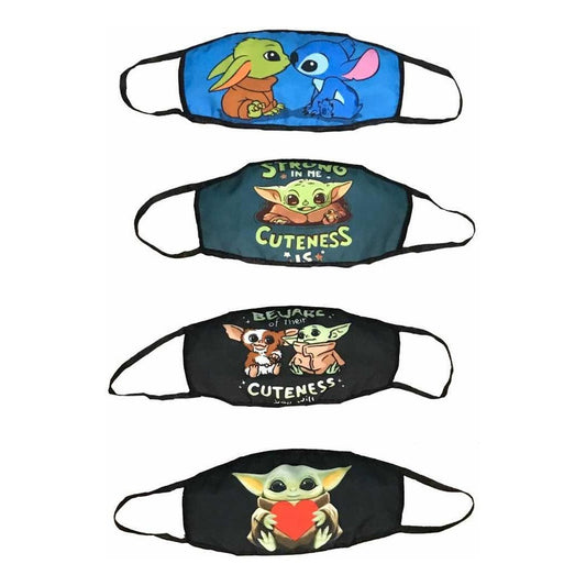 Cubrebocas Star Wars Baby Yoda The Child Tapabocas Tela 1pz