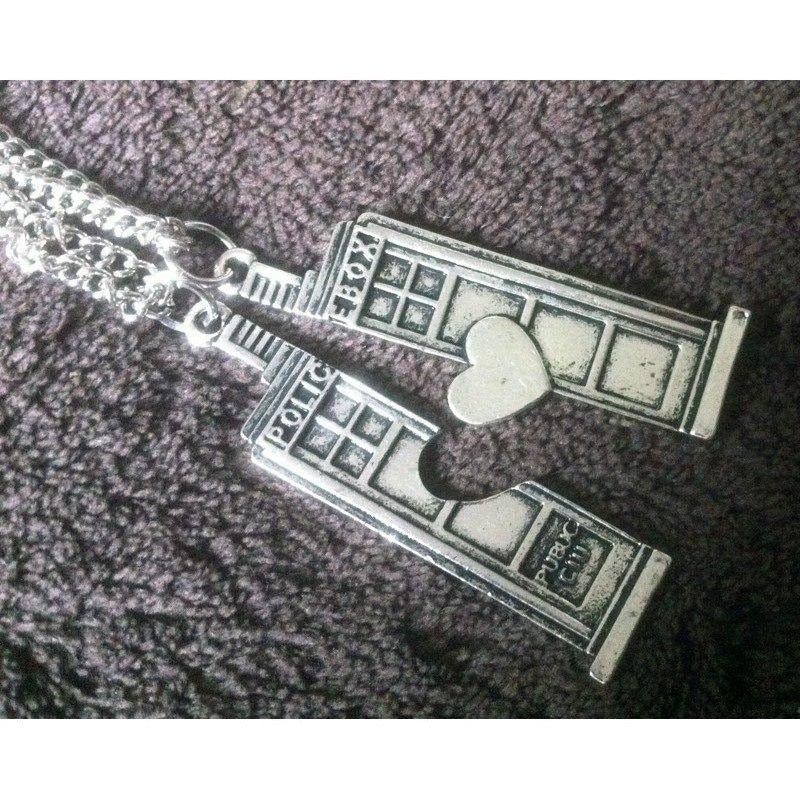 Doctor Who Set Collares Amor / Amistad Tardis