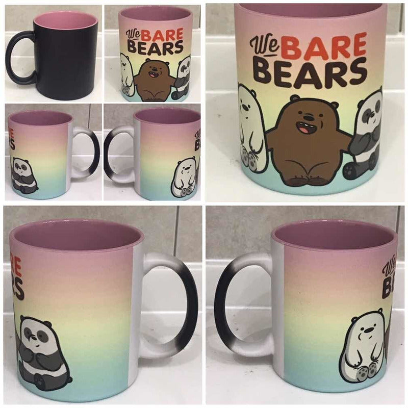 Taza Mágica Osos Escandalosos Térmica Mod1 We Bare Bears
