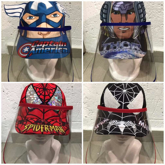 Gorra Avengers Cubrebocas Protector Facial Infantil 1 Pz