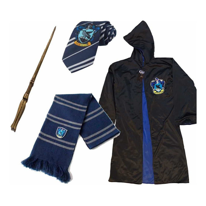 Disfraz Ravenclaw Luna Lovegood Capa Varita Bufanda Corbata