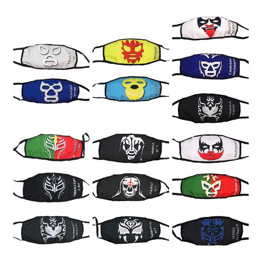 Cubrebocas Lucha Libre Mexicana Tapa Bocas Tela Lavable A