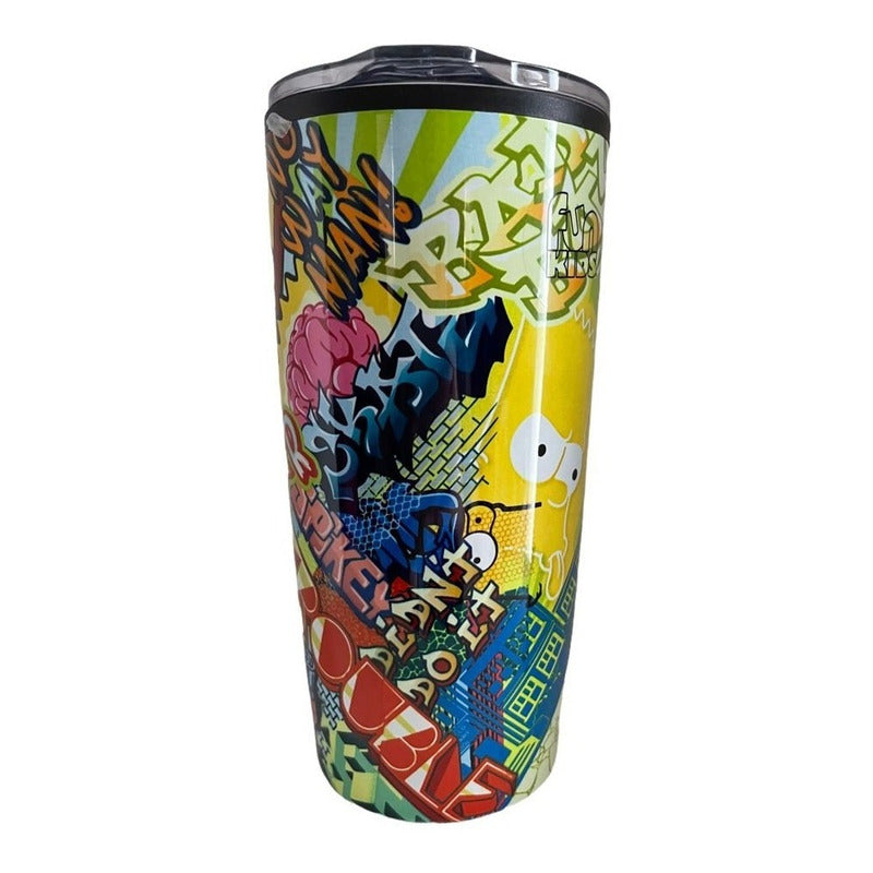 The Simpsons Vaso Termo Doble Capa Acero Inoxidable 450 Mls