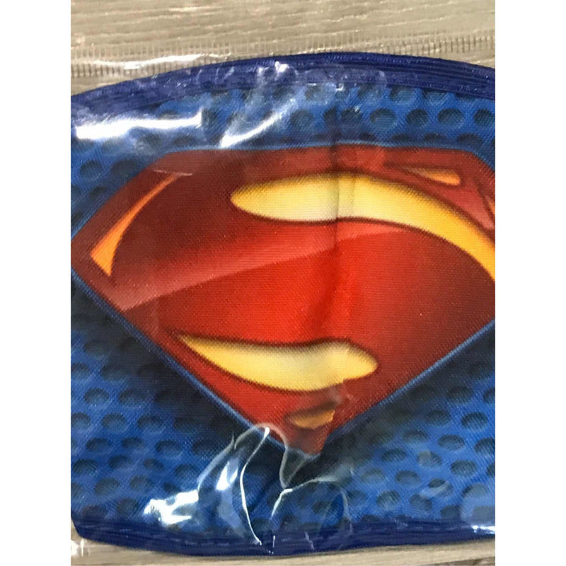 Cubrebocas Superman Azul Rey Tapa Bocas Tela Lavable Dc