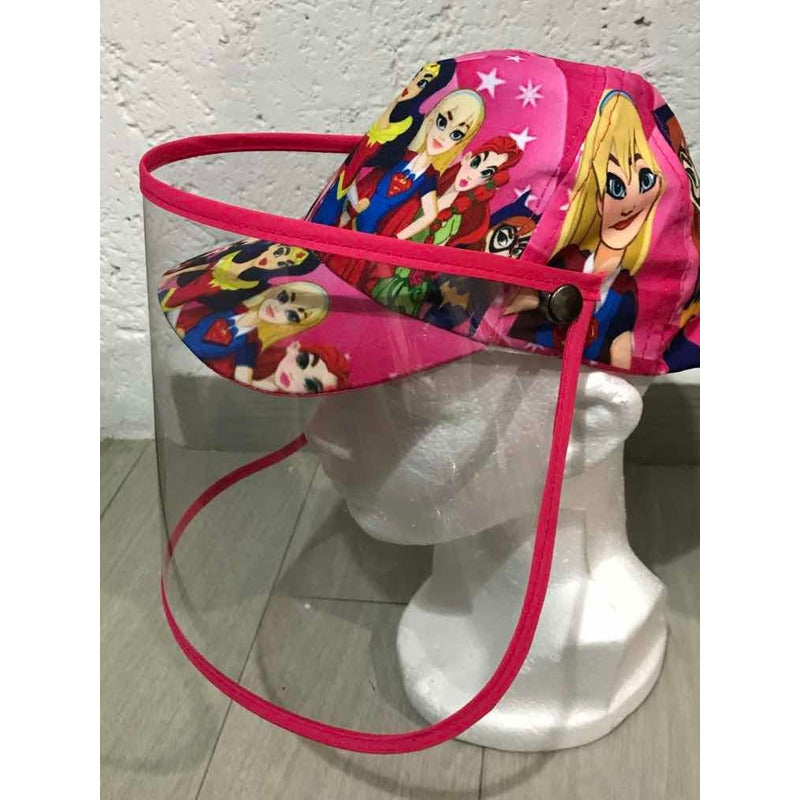 Gorra Dc Súper Héroe Girls Cubrebocas Protector Facial Niña
