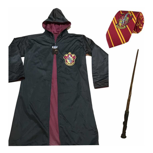 Disfraz Gryffindor Harry Potter Capa Varita Corbata