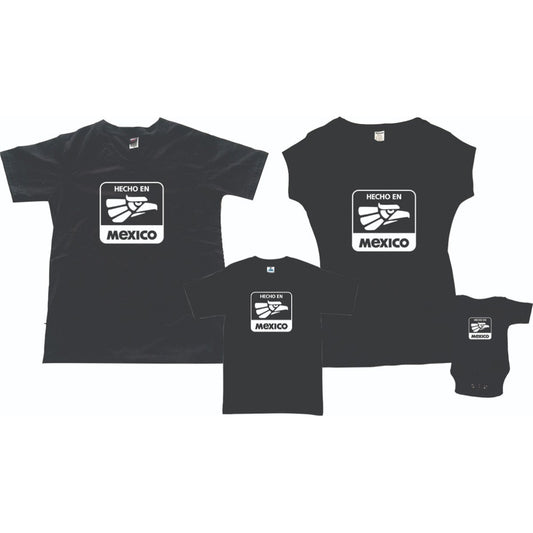 Set 4 Playeras Hecho En Mexico 15 De Septiembre Familia Even