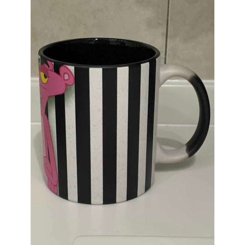 Taza Pantera Rosa Mágica Térmica Md Bck